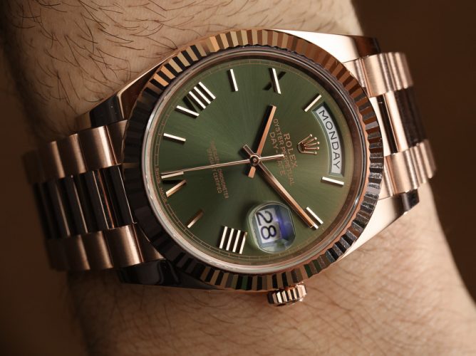 Rolex Day-Date 40 "President" Series Green Dial Limited Edition Replica Watches UK