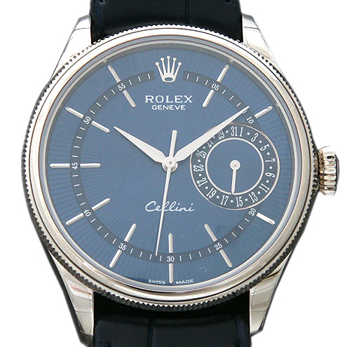 Rolex Cellini Date 50519 Replica Watches UK With Decent Blue Dials Recommended For Gentlemen