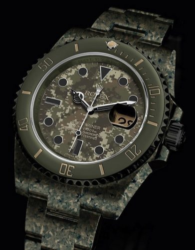 UK Customized Rolex Submariner Camouflage Replica Watches