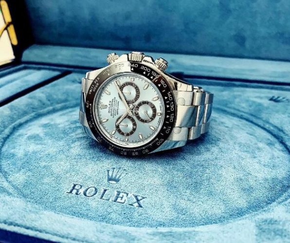 Pure Rolex Cosmograph Daytona Replica Watch UK With Ice-Blue Dial