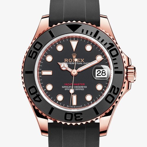 Swiss UK Rolex Yacht-Master 268655 Replica Watches With Black Dials For Men