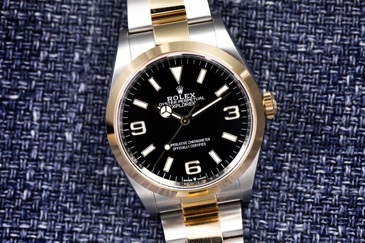 The Two-Tone UK Replica Rolex Explorer Ref. 124273 Watches For Sale