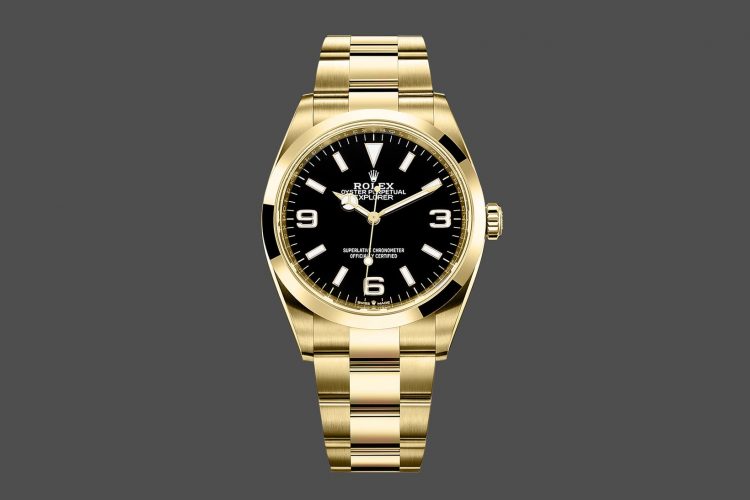 UK Swiss Made Replica Rolex Explorer in Solid Yellow Gold – Danny Milton